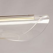 Подвесной светильник DeMarkt Конти 488014401 цвет плафона/подвески Прозрачный, цвет арматуры Золото-4