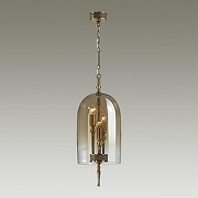 Подвесной светильник Odeon Light Bell 4892/3 цвет плафона/подвески Коньячный, цвет арматуры Бронза-1