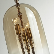 Подвесной светильник Odeon Light Bell 4892/3 цвет плафона/подвески Коньячный, цвет арматуры Бронза-5