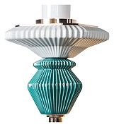 Бра Divinare Capello 4947/01 AP-2 цвет плафона/подвески Прозрачный, цвет арматуры Золото-1