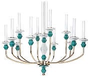 Люстра Divinare Capello 4947/01 SP-12 цвет золото, разноцветный