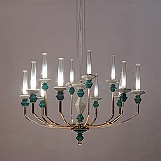 Люстра Divinare Capello 4947/01 SP-12 цвет золото, разноцветный-2