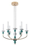 Люстра Divinare Capello 4947/01 SP-6 цвет золото, разноцветный-1