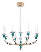 Люстра Divinare Capello 4947/01 SP-8 цвет золото, разноцветный-1