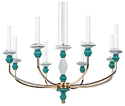 Люстра Divinare Capello 4947/01 SP-8 цвет плафона/подвески Прозрачный, цвет арматуры Золото