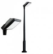 Фонарный столб Fumagalli Giorgio 4P2.362.G10.AYF1R цвет плафона/подвески Опал, цвет арматуры Черный