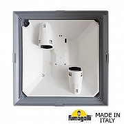 Фонарный столб Fumagalli Giorgio 4P2.362.G10.LYF1R цвет плафона/подвески Опал, цвет арматуры Серый-1