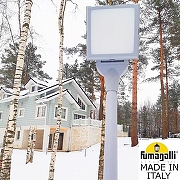 Фонарный столб Fumagalli Giorgio 4P2.362.G10.LYF1R цвет плафона/подвески Опал, цвет арматуры Серый-11