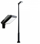 Фонарный столб Fumagalli Giorgio 4P2.372.G10.AYF1R цвет плафона/подвески Опал, цвет арматуры Черный