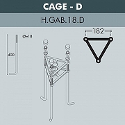 Фонарный столб Fumagalli Giorgio 4P2.372.G10.LYF1R цвет плафона/подвески Опал, цвет арматуры Серый-4
