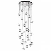 Накладной светильник Odeon Light Crystal 5007/120L цвет плафона/подвески Прозрачный, цвет арматуры Хром