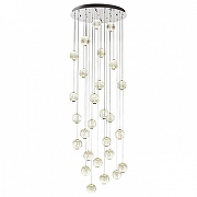 Накладной светильник Odeon Light Crystal 5007/120L цвет плафона/подвески Прозрачный, цвет арматуры Хром-1