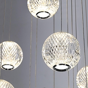 Накладной светильник Odeon Light Crystal 5007/120L цвет плафона/подвески Прозрачный, цвет арматуры Хром-3