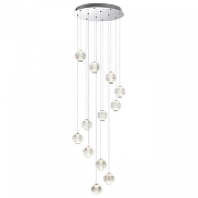 Люстра Odeon Light Crystal 5007/56L цвет плафона/подвески Прозрачный, цвет арматуры Хром-1