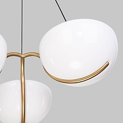Люстра Eurosvet Em1sfero 50083/3 LED золото цвет плафона/подвески Белый, цвет арматуры Золото-3