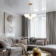 Люстра Eurosvet Em1sfero 50083/3 LED золото цвет плафона/подвески Белый, цвет арматуры Золото-6