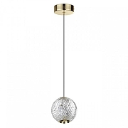 Подвесной светильник Odeon Light Crystal 5008/5LA цвет плафона/подвески Прозрачный, цвет арматуры Золото-1