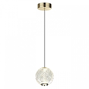 Подвесной светильник Odeon Light Crystal 5008/5LA цвет плафона/подвески Прозрачный, цвет арматуры Золото-5