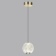 Подвесной светильник Odeon Light Crystal 5008/5LA цвет плафона/подвески Прозрачный, цвет арматуры Золото-8