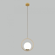 Подвесной светильник Eurosvet R1ngo 50089/1 золото цвет плафона/подвески Белый, цвет арматуры Золото-1