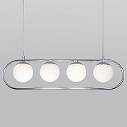 Подвесной светильник Eurosvet R1ngo 50089/4 хром цвет плафона/подвески Бежевый, цвет арматуры Хром