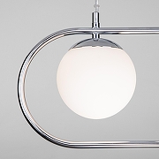 Подвесной светильник Eurosvet R1ngo 50089/4 хром цвет плафона/подвески Бежевый, цвет арматуры Хром-4