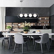 Подвесной светильник Eurosvet R1ngo 50089/4 хром цвет плафона/подвески Бежевый, цвет арматуры Хром-5