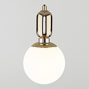 Подвесной светильник Eurosvet Bubble 50151/1 золото цвет плафона/подвески Белый, цвет арматуры Золото