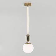 Подвесной светильник Eurosvet Bubble 50151/1 золото цвет плафона/подвески Белый, цвет арматуры Золото-1