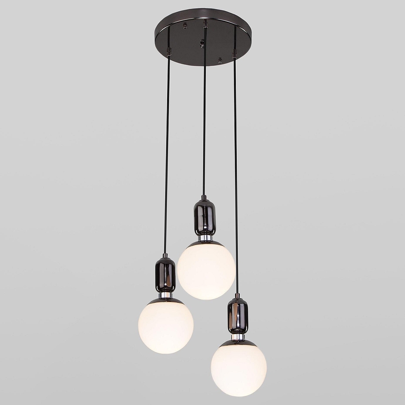 Подвесной светильник Eurosvet Bubble 50151/3 черный жемчуг 