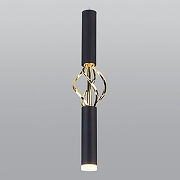 Подвесной светильник Eurosvet Lance 50191/1 LED черный/золото цвет плафона/подвески Черный, Золото, цвет арматуры Черный