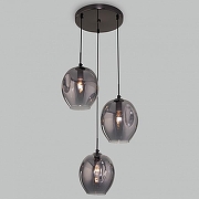 Подвесной светильник Eurosvet M1ll 50195/3 черный жемчуг цвет плафона/подвески Светло-серый, цвет арматуры Жемчужный, Черный