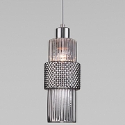 Подвесной светильник Eurosvet Soho 50209/1 хром цвет плафона/подвески Светло-серый, цвет арматуры Хром