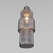 Подвесной светильник Eurosvet Soho 50209/1 хром цвет плафона/подвески Светло-серый, цвет арматуры Хром-1