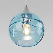 Подвесной светильник Eurosvet Lotus 50221/1 голубой цвет хром-2