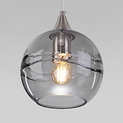 Подвесной светильник Eurosvet Lotus 50221/1 дымчатый цвет плафона/подвески Светло-серый, цвет арматуры Никель-2