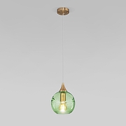 Подвесной светильник Eurosvet Lotus 50221/1 зеленый цвет бронза-1
