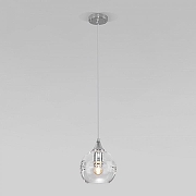 Подвесной светильник Eurosvet Lotus 50221/1 прозрачный цвет плафона/подвески Прозрачный, цвет арматуры Хром-1