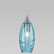Подвесной светильник Eurosvet Lotus 50222/1 голубой цвет хром