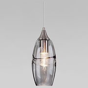 Подвесной светильник Eurosvet Lotus 50222/1 дымчатый цвет никель