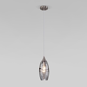 Подвесной светильник Eurosvet Lotus 50222/1 дымчатый цвет никель-1