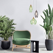 Подвесной светильник Eurosvet Lotus 50222/1 дымчатый цвет плафона/подвески Светло-серый, цвет арматуры Никель-3