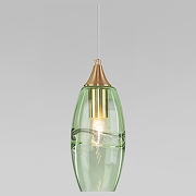 Подвесной светильник Eurosvet Lotus 50222/1 зеленый цвет бронза
