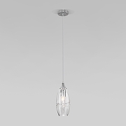 Подвесной светильник Eurosvet Lotus 50222/1 прозрачный цвет хром-1