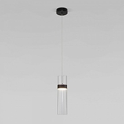 Подвесной светильник Eurosvet Lumen 50244/1 LED черный/прозрачный цвет плафона/подвески Прозрачный, цвет арматуры Черный-1