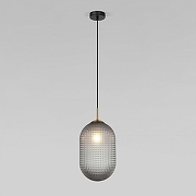 Подвесной светильник Eurosvet Gem 50261/1 серый цвет плафона/подвески Серый, цвет арматуры Черный-1