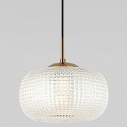 Подвесной светильник Eurosvet Gem 50262/1 прозрачный цвет плафона/подвески Прозрачный, цвет арматуры Черный