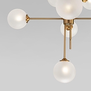 Люстра на штанге Eurosvet Volver 50383 латунь цвет плафона/подвески Белый, цвет арматуры Латунь-2