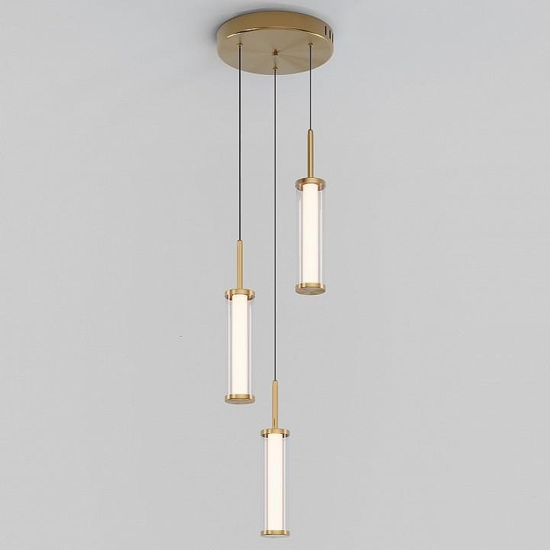 Подвесной светильник Eurosvet Stark 50386/3 LED латунь 