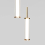 Подвесной светильник Eurosvet Stark 50386/3 LED латунь цвет плафона/подвески Белый, Прозрачный, цвет арматуры Латунь-2